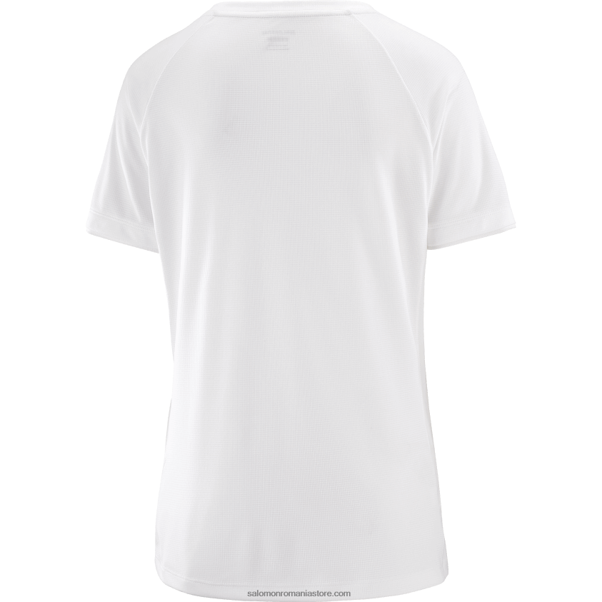 Salomon alb tricou dama maneca scurta - equipe 6D8X2J922