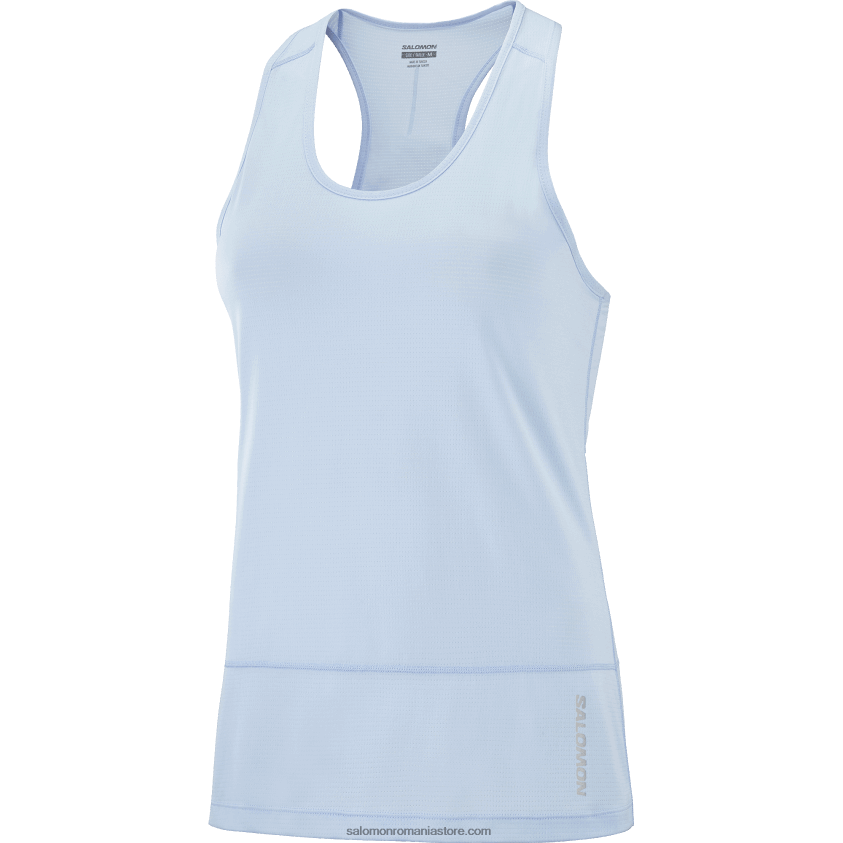 Salomon albastru chambray tanc pentru femei - cross run 6D8X2J896