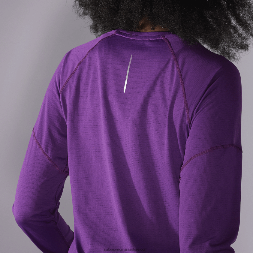 Salomon bijuteria coroanei tricou dama cu maneca lunga - cross run 6D8X2J916