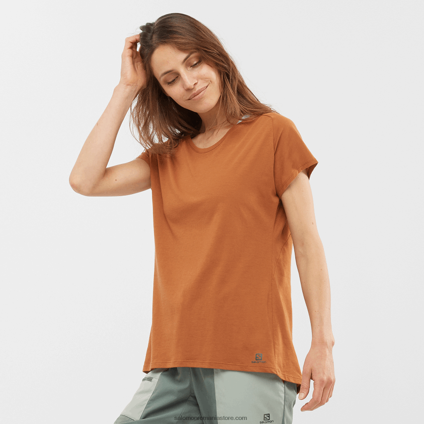 Salomon miere de ghimbir tricou dama cu maneca scurta - forme esentiale 6D8X2J895