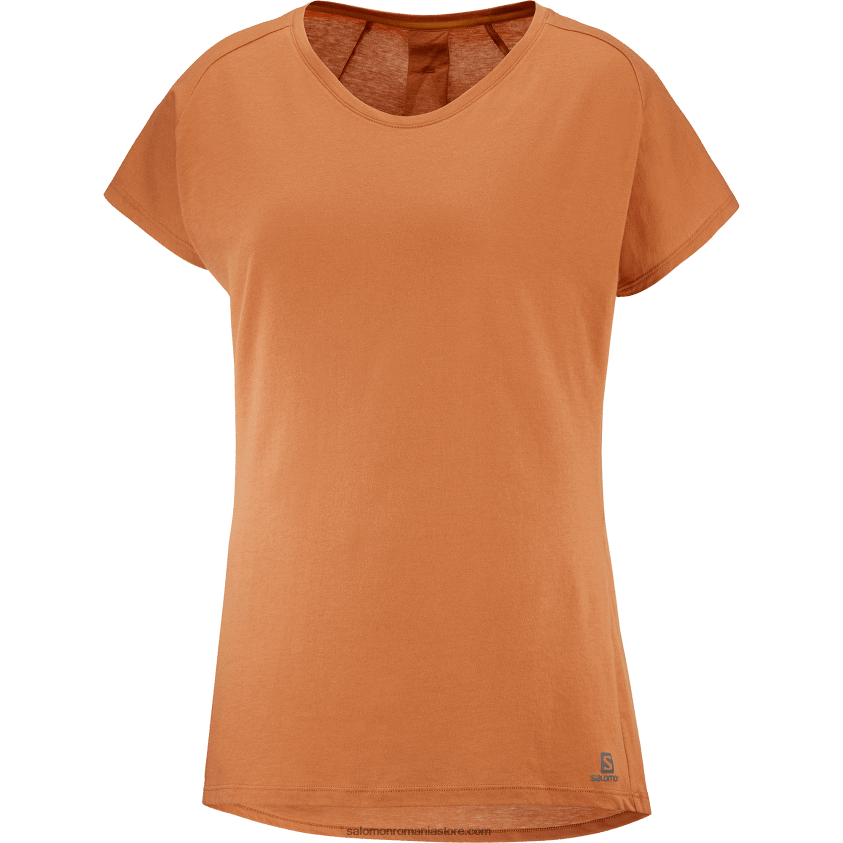 Salomon miere de ghimbir tricou dama cu maneca scurta - forme esentiale 6D8X2J895