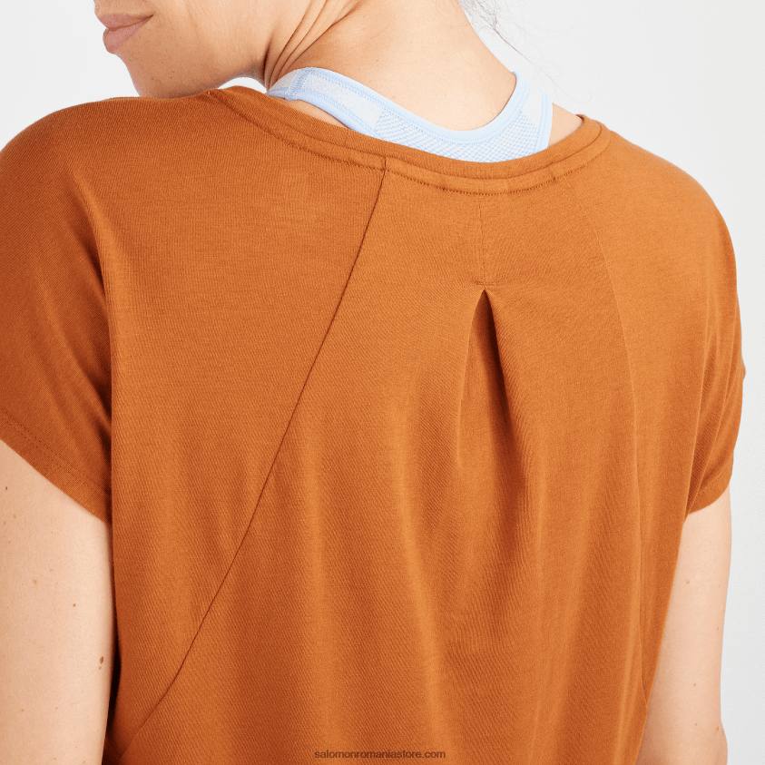 Salomon miere de ghimbir tricou dama cu maneca scurta - forme esentiale 6D8X2J895