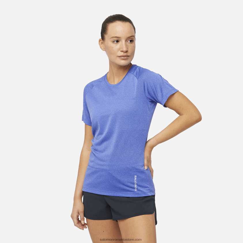 Salomon navigheaza pe internet tricou dama cu maneca scurta - cross run 6D8X2J877
