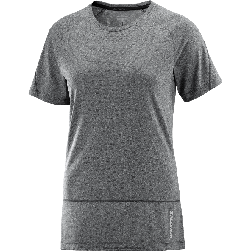 Salomon negru profund/caduc tricou dama cu maneca scurta - cross run 6D8X2J879