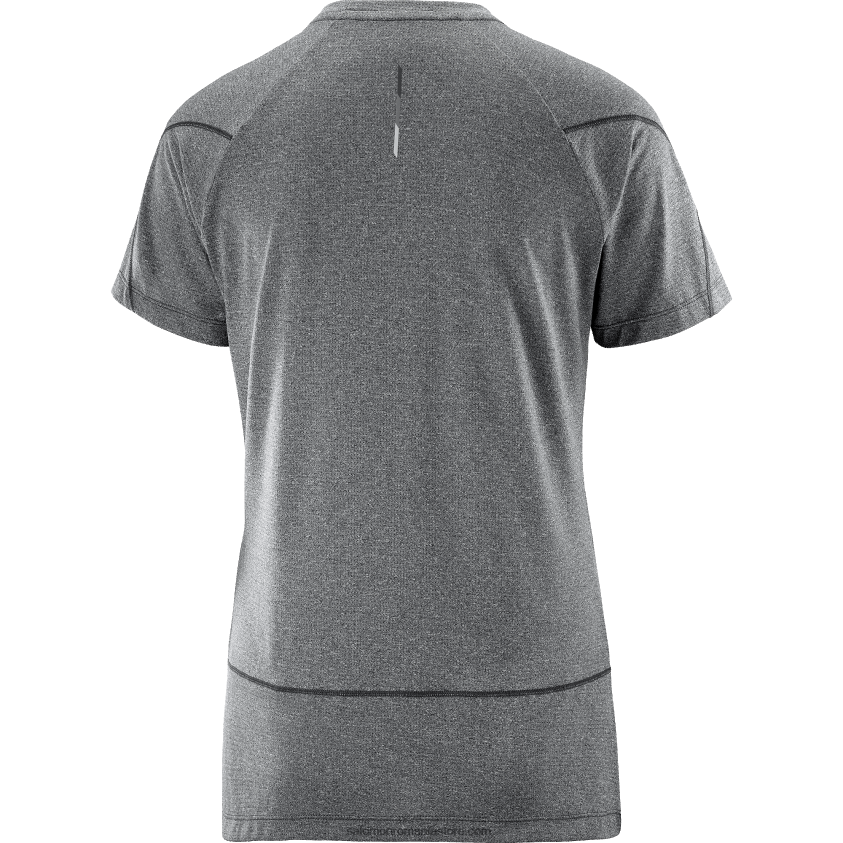 Salomon negru profund/caduc tricou dama cu maneca scurta - cross run 6D8X2J879