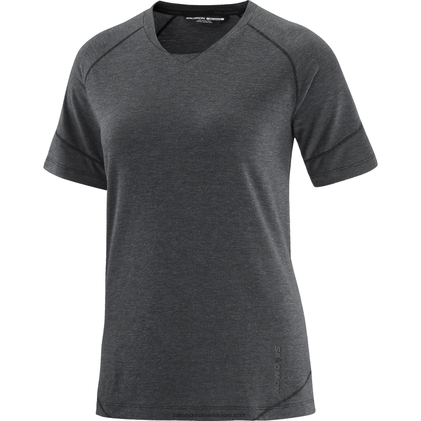 Salomon negru profund/caduc tricou dama cu maneca scurta - runlife 6D8X2J913
