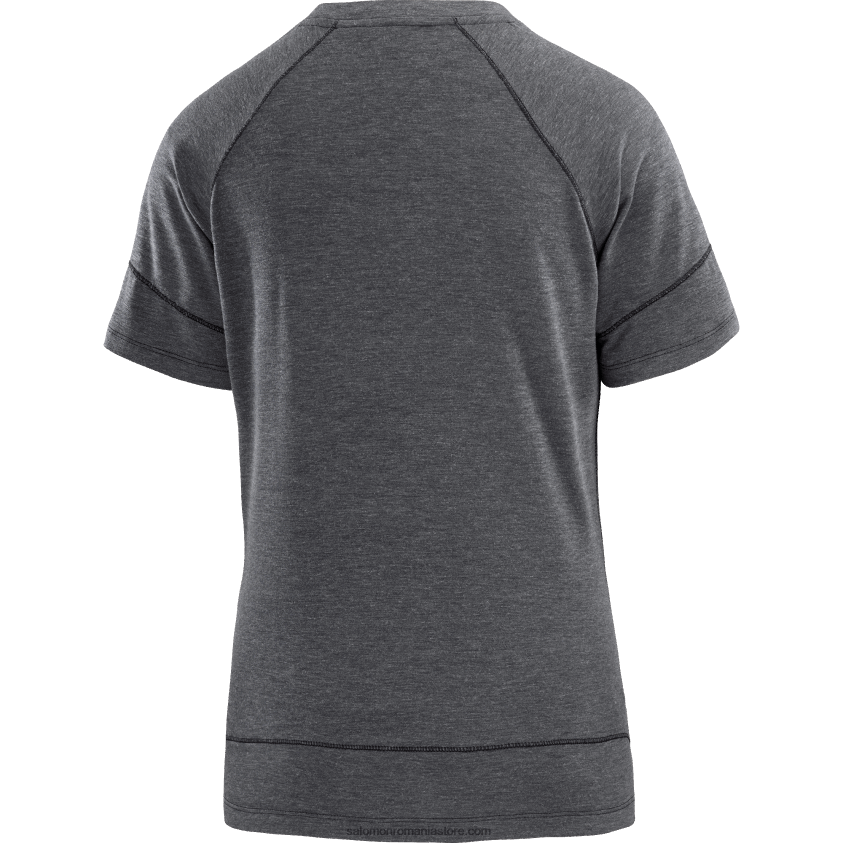 Salomon negru profund/caduc tricou dama cu maneca scurta - runlife 6D8X2J913