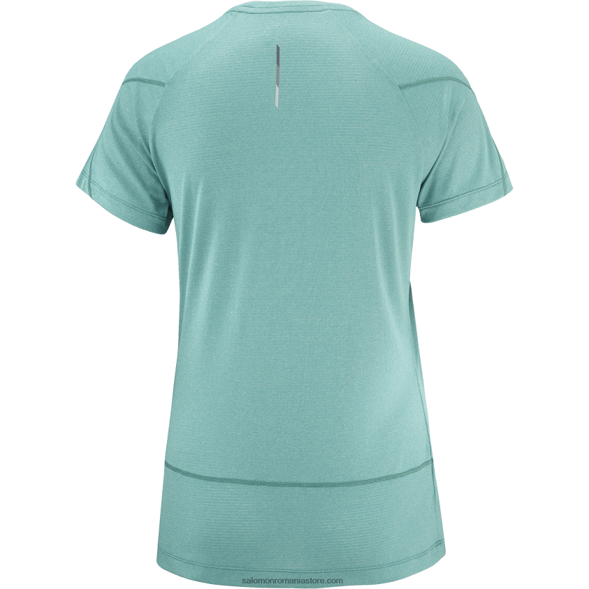 Salomon pacific/hether tricou dama cu maneca scurta - cross run 6D8X2J888
