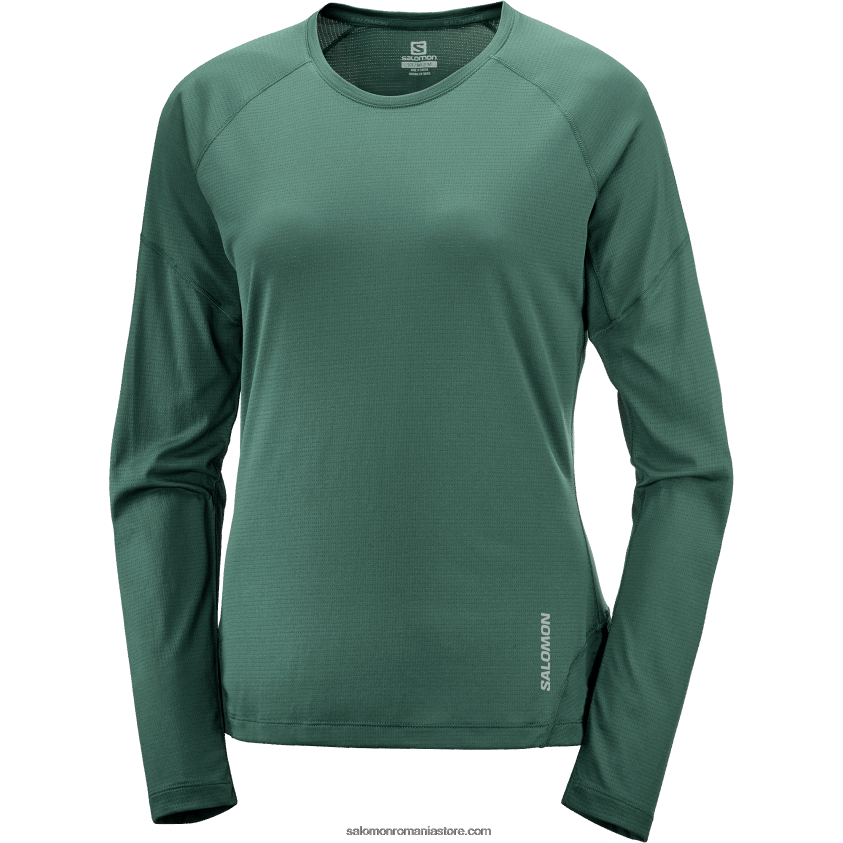 Salomon pin ponderosa tricou dama cu maneca lunga - cross run 6D8X2J921