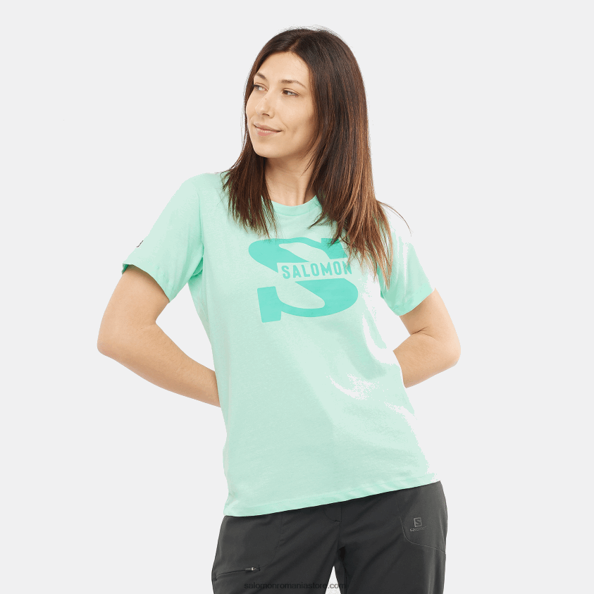 Salomon sticla de plaja tricou dama cu maneca scurta - logo outlife mare 6D8X2J902