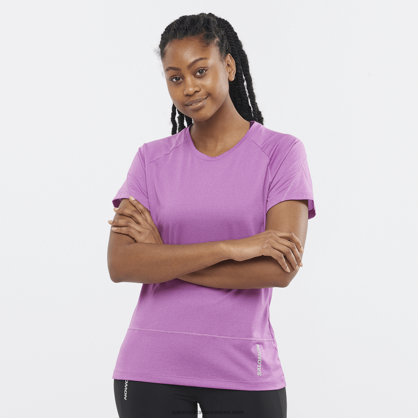Salomon struguri spumante/erica tricou dama cu maneca scurta - cross run 6D8X2J890