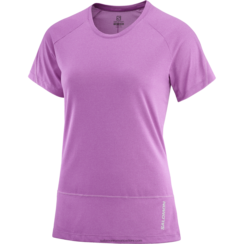 Salomon struguri spumante/erica tricou dama cu maneca scurta - cross run 6D8X2J890